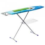 Доска гладил Nika3+ 122,5*34,5см,h=70-85см,стол/фанера,подставка п/утюг,рукав,удл.2,2м,полка,Н3+Nika