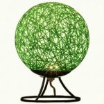 APEYRON Ночник св/д из ротанга 220V 2W 6 диодов 3200K 200lm 15x15x18см зеленый 12-81