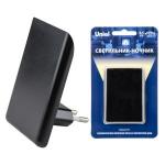 Uniel DTL-320 ночник 0.5W Прямоугольник, 220V, фотосенсор, пластик, черный, BL