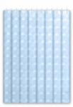 Haiba Штора для ванной комнаты, 180-200 см, 12 колец, Peva (полиэтилен),3-D эффект голубой,HB75101-4