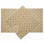 Коврик для ванной и туалета (набор 2шт-50*52см,50*85см), бежевый,вспенен.ПВХ,6833, Вилина