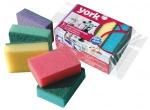 Губки для посуды поролон/абразив,100*79*29мм,Макси,5шт,3004/30040/York