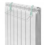 Сушилка на батарею д/белья 2,1м (Д45*Ш34*В18см) металл, СЕРАЯ, макс.нагрузка=5кг, СБ5-45П/С Nika