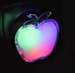 Camelion NL-258 ночник св/д "Яблоко RGB" 0.3W 50x54x60мм 220V пластик, 15376