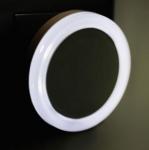 Camelion NL-264 ночник св/д  0.5W Круг с фотосенсором, 220V пластик/белый