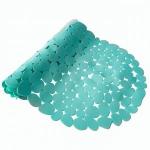 Коврик для ванной на присосках Морская галька 69*36см,ПВХ,Балийский берег,овал 6805 Вилина