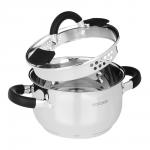 SATOSHI Арбон Кастрюля 16х9,5см, 1,8л, со стекл. крышкой, индукция