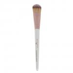 Кисть для нанесения тональной основы тм ЮНИLOOK Perla, пластик, нейлон, 17см, белый