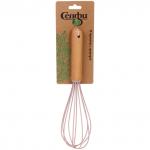 Венчик силиконовый "Кухонная магия" розовый 24*6см