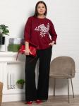 Блуза Ромашка (бордовая) Б15383-24М