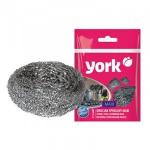 Губка(мочалка)для посуды металл(нерж сталь),d=8см,27гр,спираль,Макси,002010/York