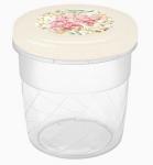 Банка с завинчивающейся крышкой 1л, декор беж 433154907 Phibo/Бытпласт
