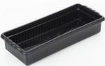 Ящик балконный для рассады и цветов прочн. 45*19*9см (черный) без дренажной решетки, ПП Радиан 10369