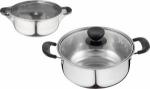 Кастрюля с крышкой PROMO 1,25л, 17,5*7,5см, нерж.сталь (0,3мм), однослойное дно 104613 Mallony