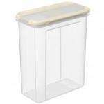 Банка д/сыпучих продуктов с дозатором Modena 1,5л, светло-беж. 221112125/01 Homver (аналог 785503)