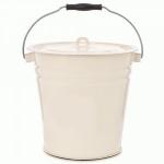 Ведро эмаль с крышкой Жемчужная коническое 12л  ЭТ-72889 Эстет