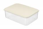 Емкость д/хран.продуктов Modena 1,0л, гибк.крышка, прямоугольный,светло-бежевый 221110425/01 Homver