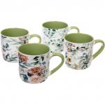 Кружка керамическая 380мл "Цветочная фантазия", микс рисунков