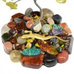 Дерево счастья с нефритом желтым малое 70*70*85мм.