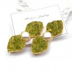 Зажим для волос Бантик с хризолитом 6,5*2,5см