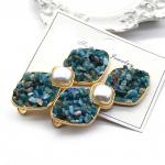 Зажим для волос Бантик с апатитом 6,5*2,5см