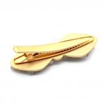 Зажим для волос Бантик с натуральным нефритом 6,5*2,5см