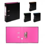 "Expert Complete" BLACK&COLOR/"Черный и цветной" Регистратор PVC/ПВХ, 2-х стороннее покрытие, мет.уг. 75 мм 10 шт. Trend A4 арочный механ. лён