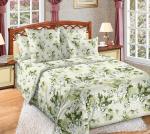 Ткань Белый сад основа 1 зеленый