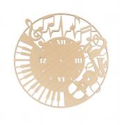 Заготовка для декорирования "Mr. Carving" ВД-849 Часы музыканта фанера d 40 см х 0.4 см .