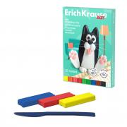 Пластилин мягкий восковой ErichKrause Baby 10 цветов со стеком, 130 г (в коробке 10 шт)