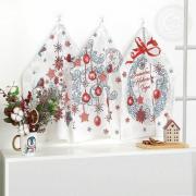 К-т полотенец "Серпантин" 50*60 см. - 3 шт. рогожка хлопок 100%