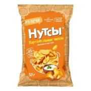 Картофельные чипсы "НУТСЫ" Лисички в сметане
