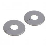 Отражатели для смесителей 2шт., d=24/69мм, составной самоклеящийся, нержавеющая сталь, хром