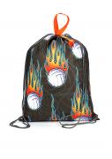 Мешок для обуви волейбол огонь, мешок для обуви