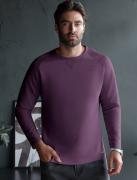 Джемпер базовый из мягкого фактурного трикотажа с круглым воротом