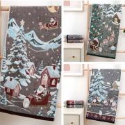 Полотенце стеганое "Сказочный волшебник" 35*75 см. хлопок 100%