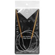 спицы круговые деревянные на тросике 80см