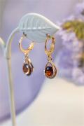 Серьги "Рубиновая роса" (Б2))