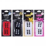NEW GALAXY Ароматизатор воздуха Luck, 6  см,бабл гам/ваниль/новая машина/черный лед