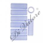 Бигуди Липучка СИНИЕ 8шт Д 2 см длина 6,2 см (301-212)