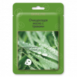 SKINLITE Маска тканевая д/лица очищающая с травами 1*19мл