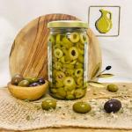 Оливки Халкидики резаные (кольца), Греция, ст.банка, 350 г