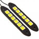 NEW GALAXY Дневные ходовые огни, LEd  36  шт., гибкий резин. корп., 180 мм, 12V, белый, 2  шт.