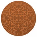 Коврик придверный COMFORT, D 65 см., круглый VORTEX