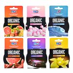 NEW GALAXY Ароматизатор Органик, бабл гам, ваниль, океан, арбуз, новая машина, тутти фрутти