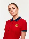 Поло женское RUSSIA 65L-RR-1784 RED-N-ROCK'S