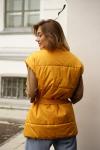 *Жилет со стойкой oversize Горчица