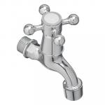 FRESSO Кран водоразборный кор. излив, вентильный, с аэратором, 1/2, цинк