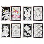 Аппликация из самоклеящихся наклеек Кружочек,  2 картинки,  наклейки,  бумага,  20х30  см,  6 дизайнов