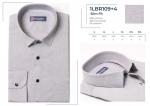 1LBR109H+4** Сорочка муж. длин. рукав, притал., серый, BROSTEM